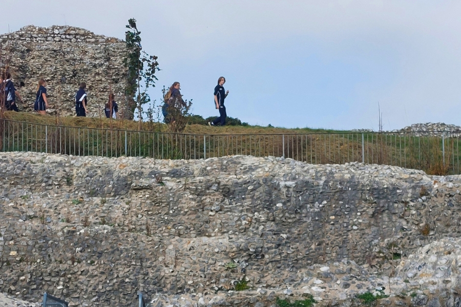 Glebe House School visit to Castle Acre